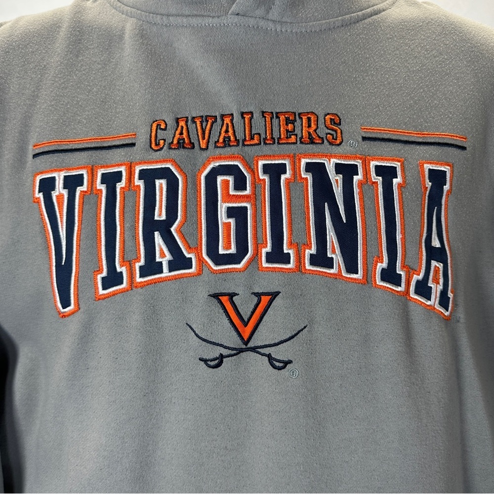 Colosseum Men’s XL Virginia Cavaliers Hoodie Gray Orange College University - Picture 3 of 6